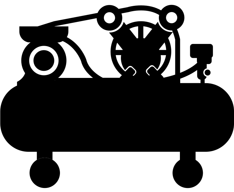 Silueta compresor de aire